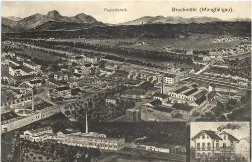 Bruckmühl - Mangfallgau - Papierfabrik -666566