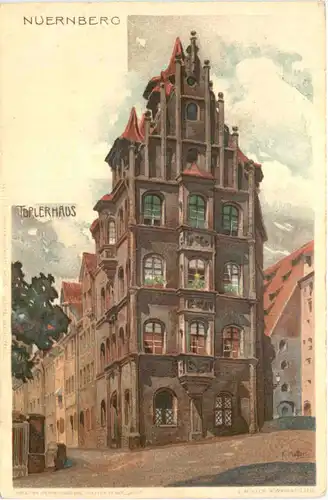 Nürnberg - Litho - Künstler AK K. Mutter -666606