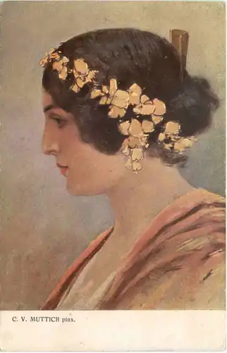 Künstler AK C. V. Muttich - Frau -666626