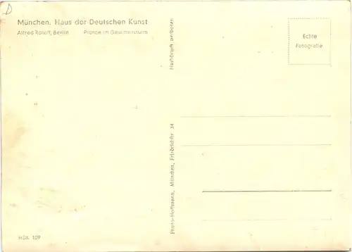 München - Haus der Kunst - Künstler AK Alfred Roloff -666698