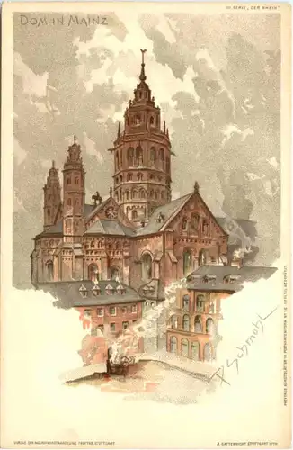 Dom in Mainz - Litho -666822