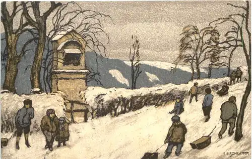 Künstler AK E. E. Schlatter -666818