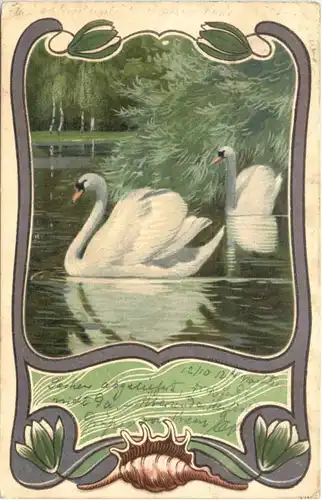 Schwan - Litho -666872