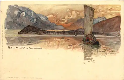 Bellagio da Cadenaabbia - Litho -666940