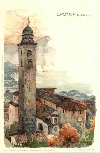 Lugano - S. Lorenzo - Litho -667050