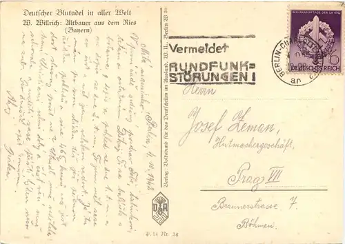 Künstler Ak W. Willrich - Altbauer aus dem Ries -667082