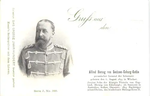 Alfred Herzog von Sachsen Coburg Gotha -667230