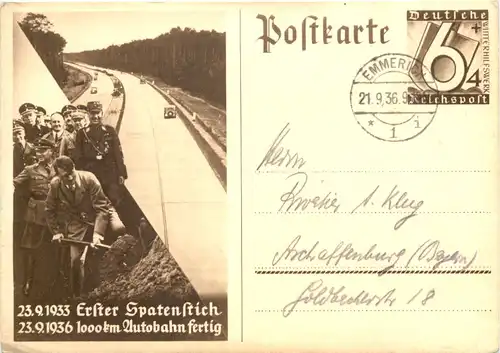 Adolf Hitler - Erster Spatenschicht Autobahn -667270