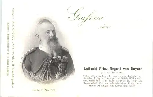Luitpold Prinz Regent von Bayern -667178
