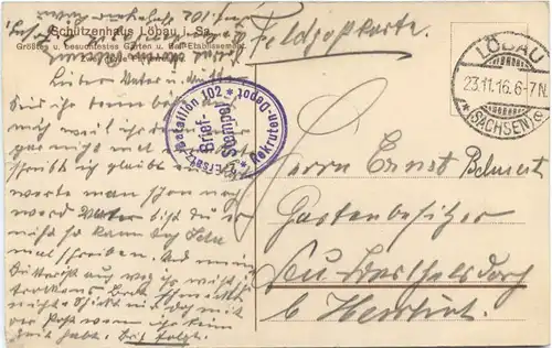 Schützenhaus Löbau in Sachsen - Feldpost -667690