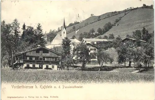 Vorderthiersee bei Kufstein mit dem Passionstheater -667576