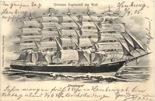 Segelschiff Preussen -667868