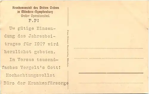 München-Nymphenburg - Krankenanstalt des Dritten Ordens -667982