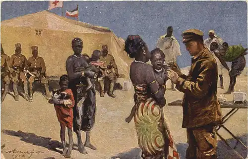 Kolonien - Krieger Spende - Jung-Afrika wird geimpft -667958