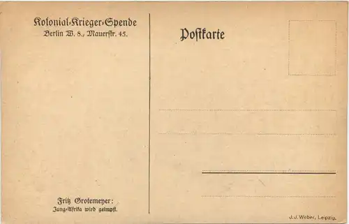 Kolonien - Krieger Spende - Jung-Afrika wird geimpft -667958