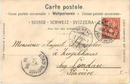 Souvenir de Geneve - Litho -668190