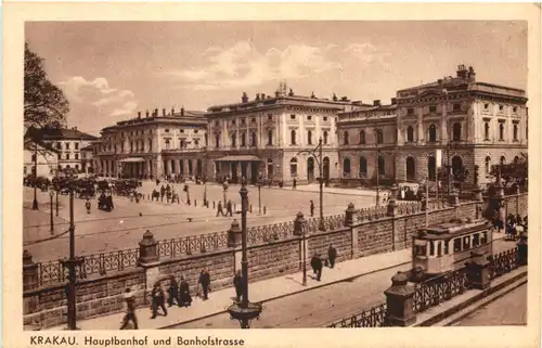 Krakau - Hauptbahnhof und Bahnhofstrasse -668208