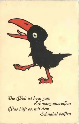 Humor - Vogel - Die Welt ist heut zum Schwanz ausreissen -668308