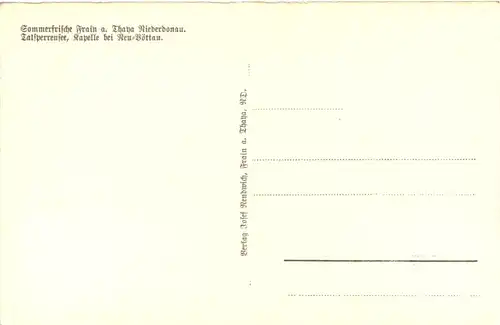 Frain a. Thaya - Kapelle bei Beu-Böttau -668328
