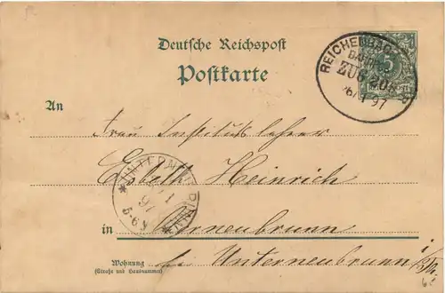 Stadt Altnburg - Bahnpost Reichenbach - Eger -668366