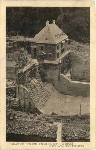 Bauarbeit des Höllensteins Kraftwerkes - Viechtach -668478