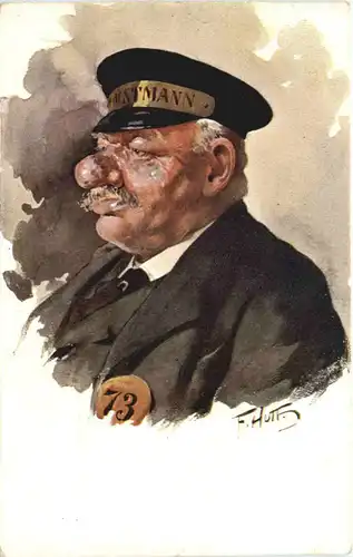 Künstler Ak F. Hutt -668538