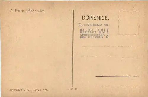 Künstler AK A. Frolka - Rehorkar -668506