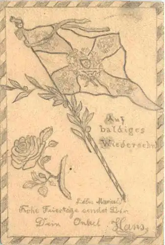 WW1 handgemalt - Augsburg Proviant Amt Feldpost -668718
