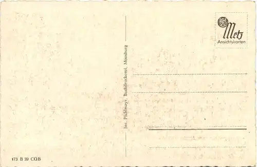 Moosburg an der Isar - Rathaus und Mariensäule -668732