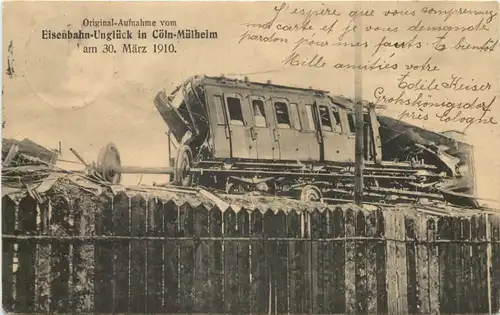 Eisenbahn-Unglück in Köln-Mülheim 1910 -668592