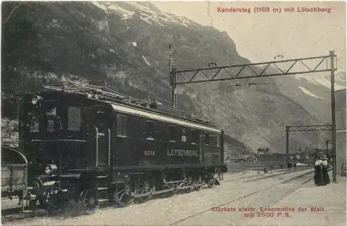 Kandersteg mit Lötschberg - Stärkste Lokomotive der Welt -668710