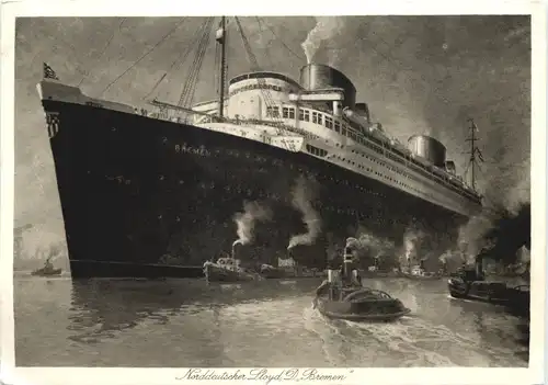 Norddeutscher Lloyd - Dampfer Bremen -668996
