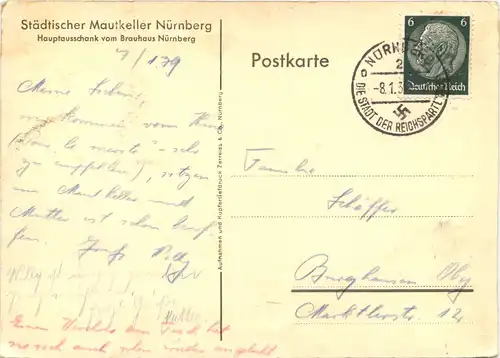 Nürnberg - Städtischer Mautkeller mit Adolf Hitler -669160