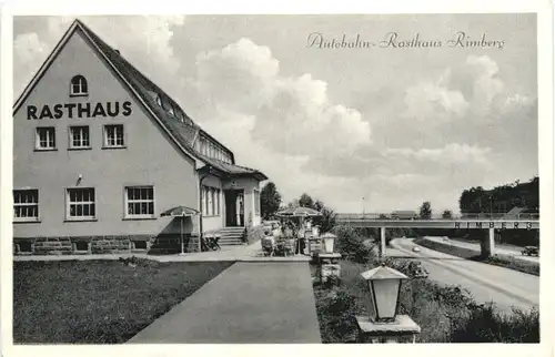 Autobahn Rasthaus Rimberg über Hersfeld -669162