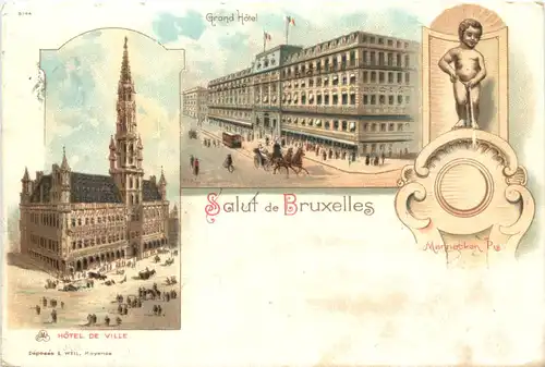 Salut de Bruxelles - Litho -669236