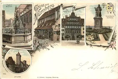 Gruss aus Nürnberg - Litho -669294