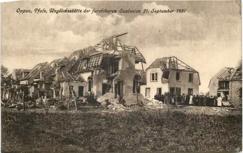 Oppau 1921 - Unglücksstätte der furchtbaren Explosion -669494