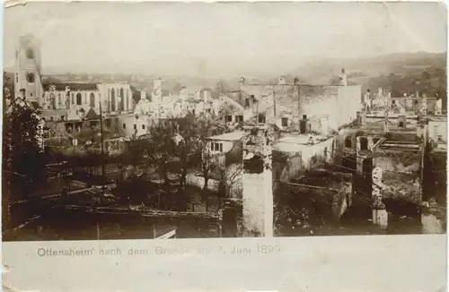 Ottensheim nach dem Brande 1899 -669540
