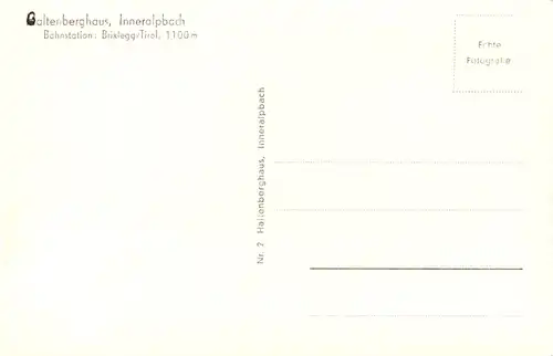 Galtenberghaus Inneralpbach - Brixlegg - §. Reich -669410