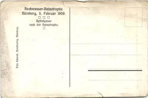 Nürnberg - Hochwasser-Katastrophe 1909 -669580