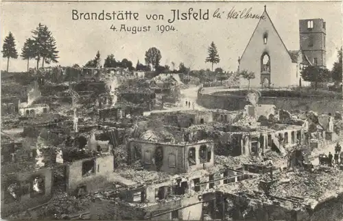Brandstätte 1904 von Ilsfeld bei Heilbronn 1904 -669660