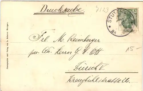 Brandstätte 1904 von Ilsfeld bei Heilbronn 1904 -669660