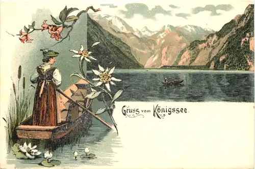 Gruss vom Königssee - Litho -669712