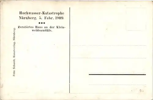 Nürnberg - Hochwasser Katastrophe 1909 -669802