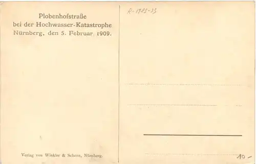 Nürnberg - Hochwasser Katastrophe 1909 -669810