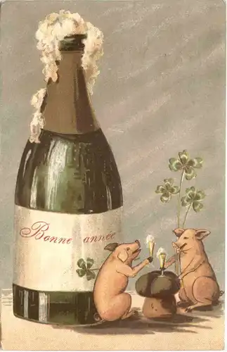 Schweine mit Champagner -669760