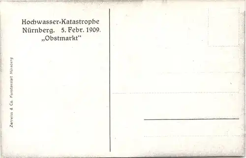 Nürnberg - Hochwasser Katastrophe 1909 -669814