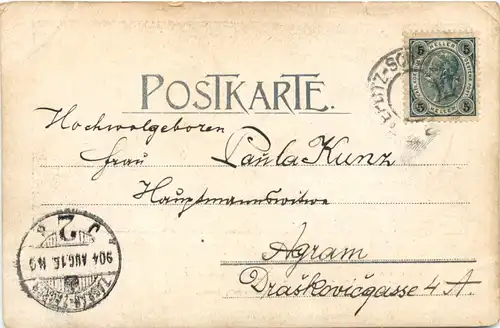 Tetschen - Der Hungerstein in der Elbe -669948