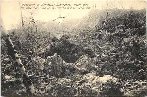 Erdrutsch in Krochwitz-Schönborn 1914 - Böhmen -669936