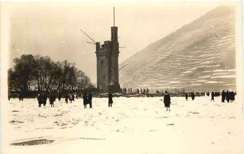 Bingen - Zugefrorene Rhein 1929 -669920
